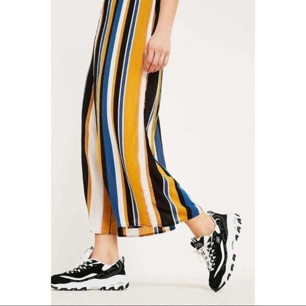 Urban Outfitters Tootsie Vertical Stripe Multi Button-Through Jumpsuit EUC Sz XS - Picture 4 of 8